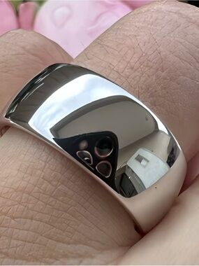 Classic Polished Silver titanium band